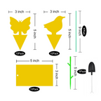 40 Pack Yellow Sticky Fly Traps – Fruit Fly & Insect Catcher Sheets