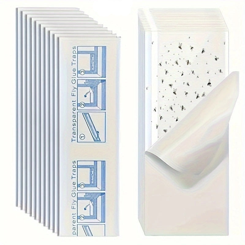 Transparent Window Flower Fly Sticker Fly Trap